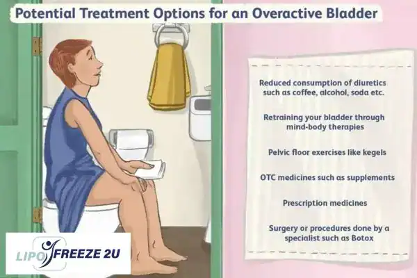 image of woman on toilet because of an overactive bladder Folkestone